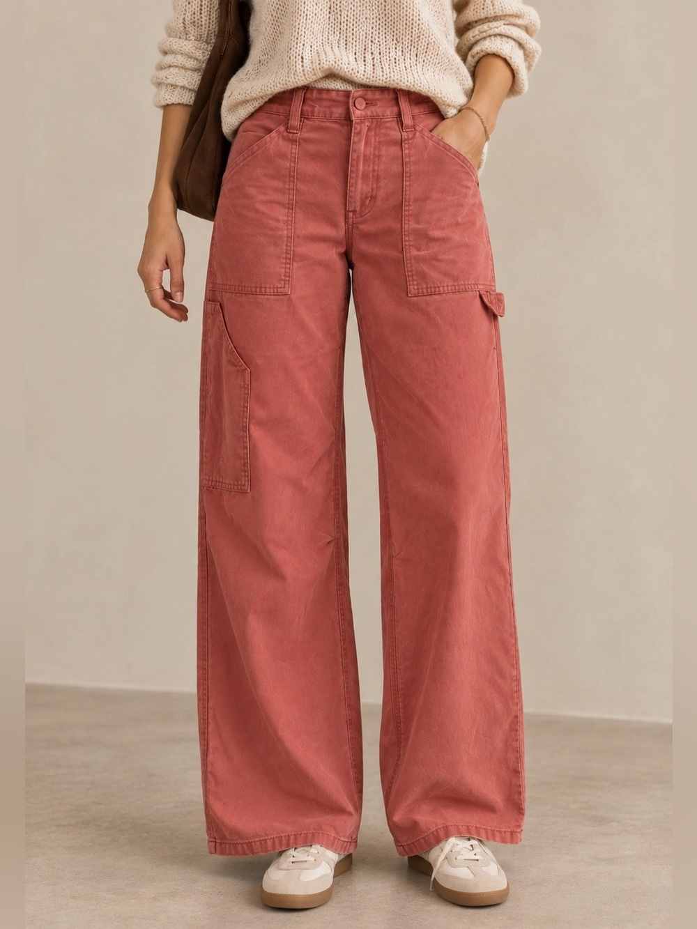Anthropologie Pilcro The Carpenter Wide-Leg Utility Pants - Size 28